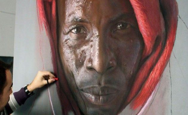 Ruben Belloso : Pinturas hiper realistas com Giz Pastel