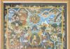 Thangka Pintada à Mão: A Arte Sagrada do Budismo Tibetano e a Eternização da Sabedoria em Cores