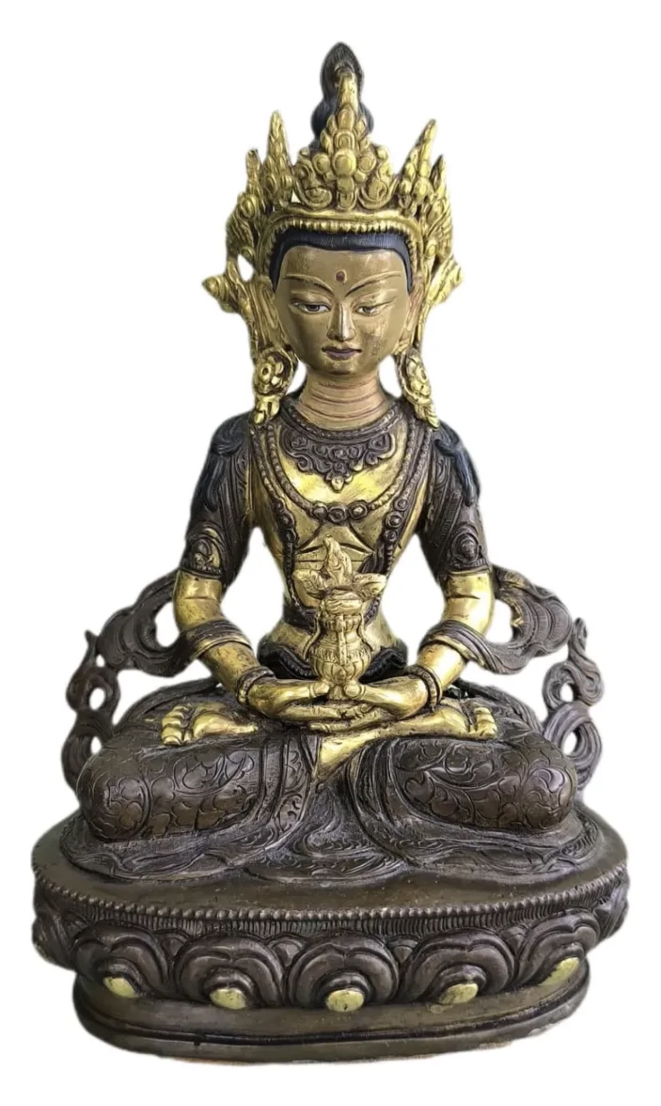 Amitayus em Bronze: a presença serena do Buda da Vida Infinita