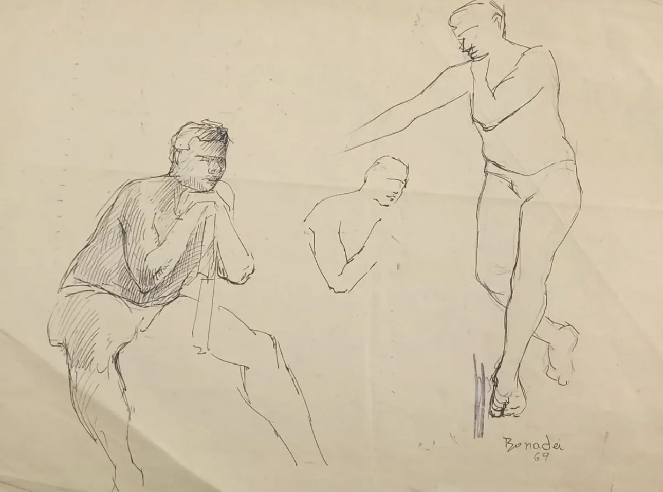 Aldo Bonadei: o desenho, a figura humana e a força do traço 1