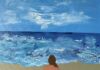 Entre o mar e o silêncio: uma pintura sobre contemplação, liberdade e horizonte